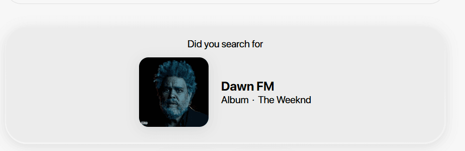 iTuneUp album when searched